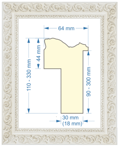 Tiefer Barockrahmen-968-KR-Gold