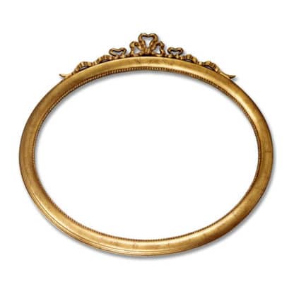 Ovalrahmen mit horizontalem Ornament