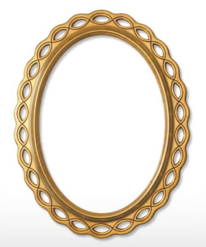 Spoegelrahmen oval